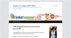 Desktop Screenshot of premierdegre.sepnord-cfdt.fr