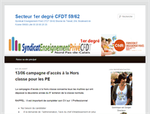 Tablet Screenshot of premierdegre.sepnord-cfdt.fr